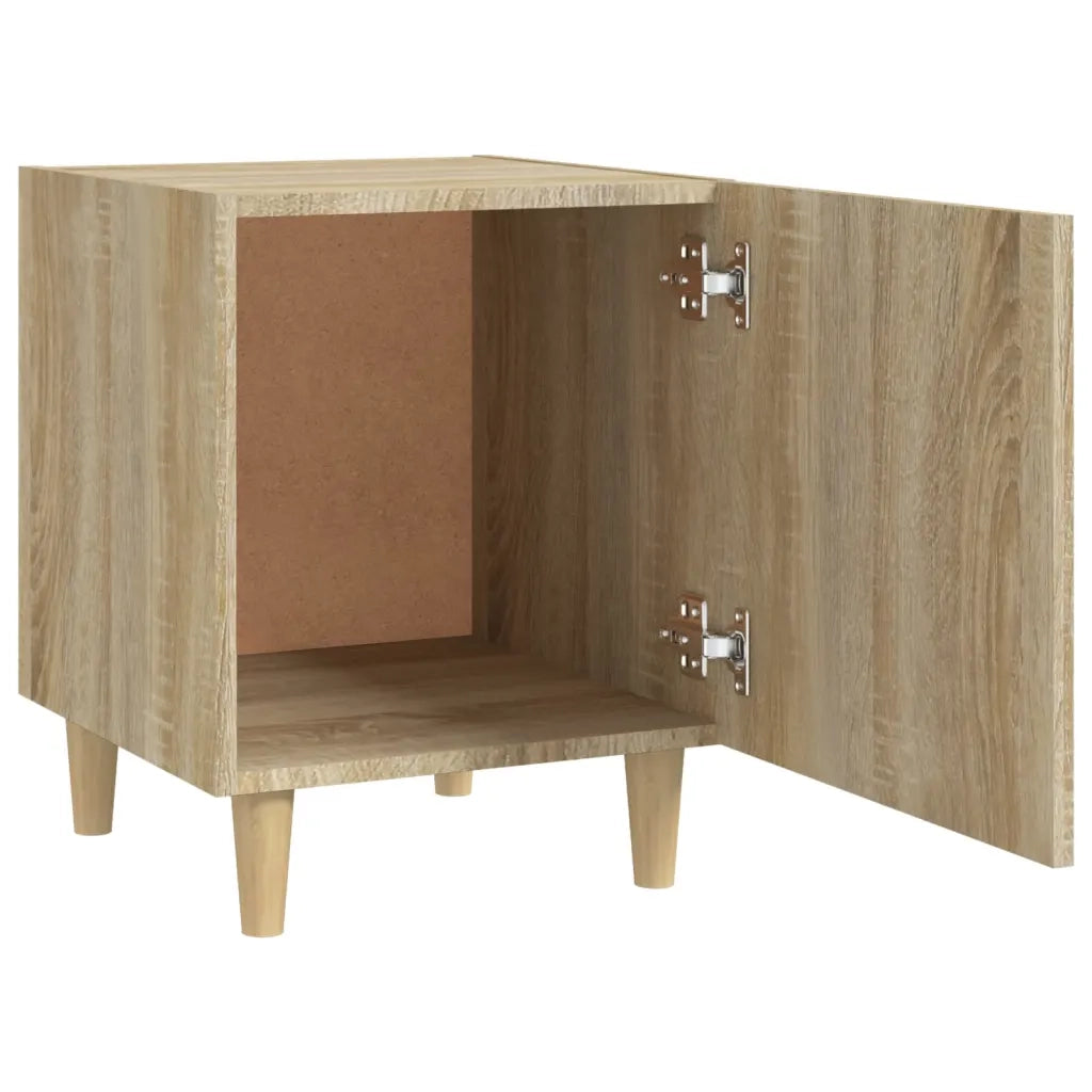 Comodini 2 pz-Set di 2 Tavolino da notte Rovere Sonoma in Legno Multistrato 177399