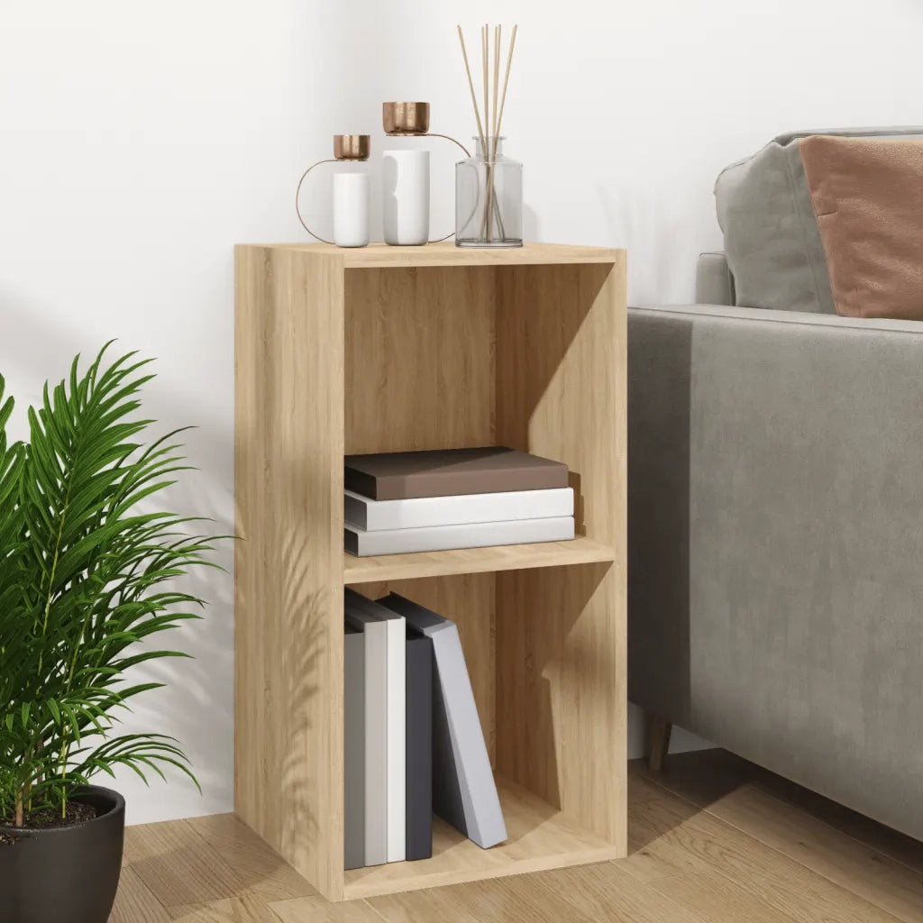 Contenitore per Vinili Rovere 71x34x36 cm in Legno Multistratocod mxl 97196