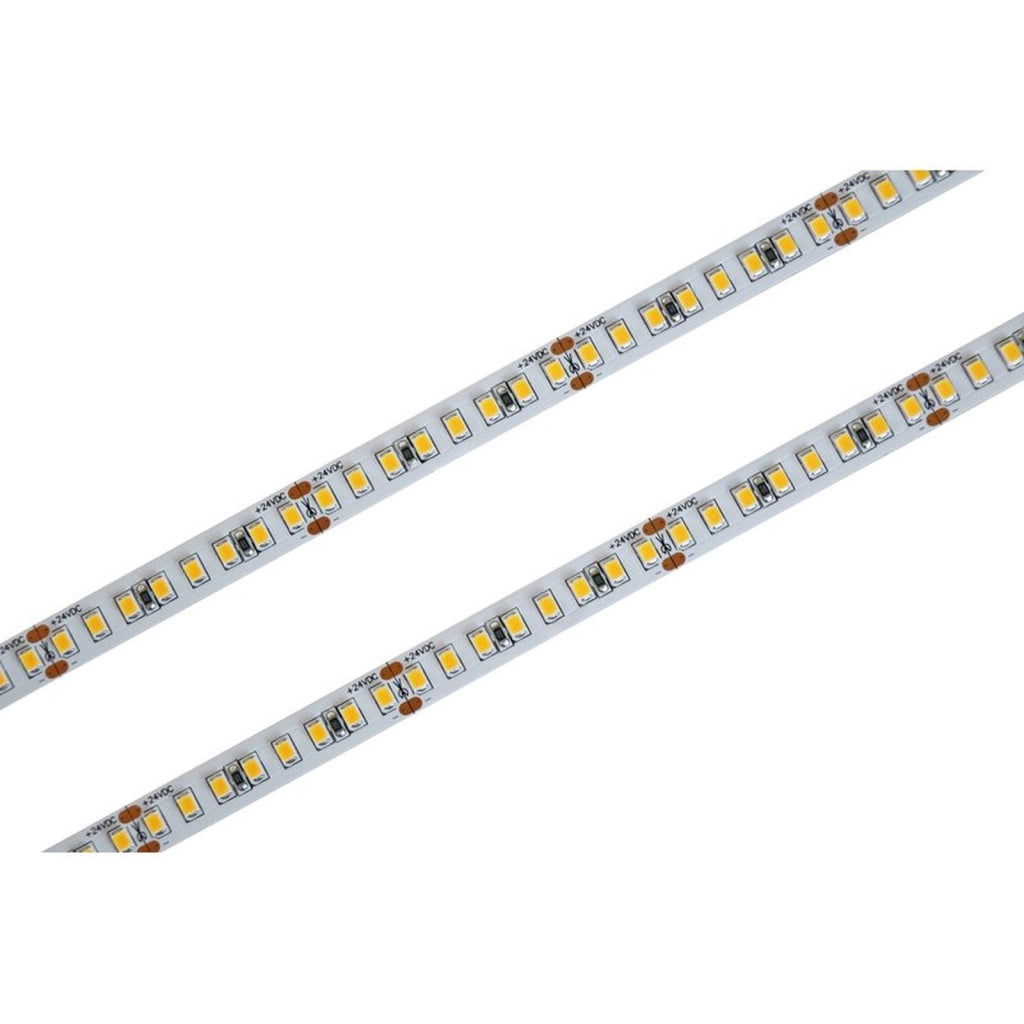Bobina Striscia LED 24V da 10 Metri, 12W/M, Dimmerabile PWM, Tagliabile ogni 5cm, IP20, Efficienza 160lm/W, CRI>80, CE, Larghezza 8mm, 6500K Bianco Freddo MS12466