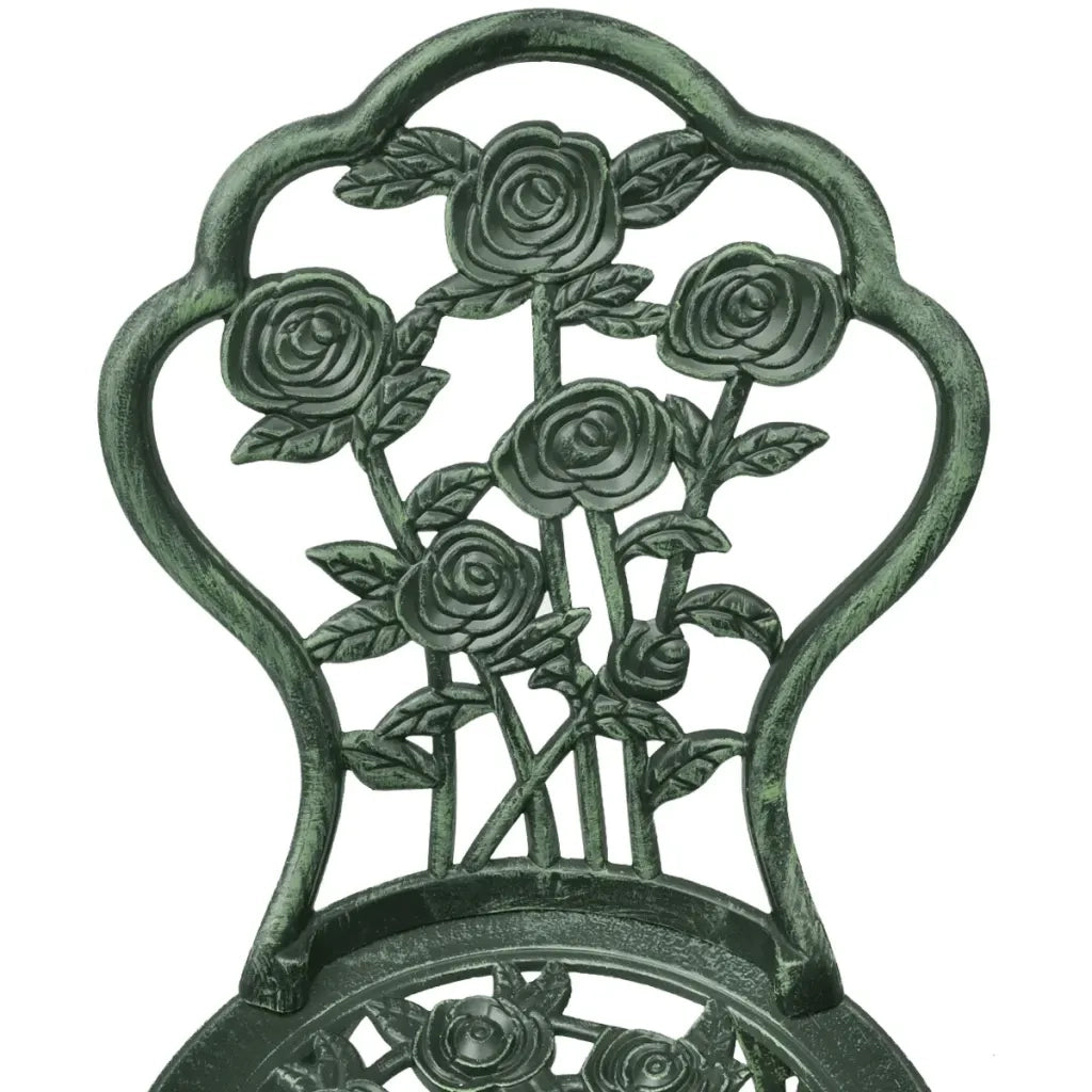 Set da Bistrot 3 pz | Set Salotto da Giardino in Alluminio Pressofuso Verde