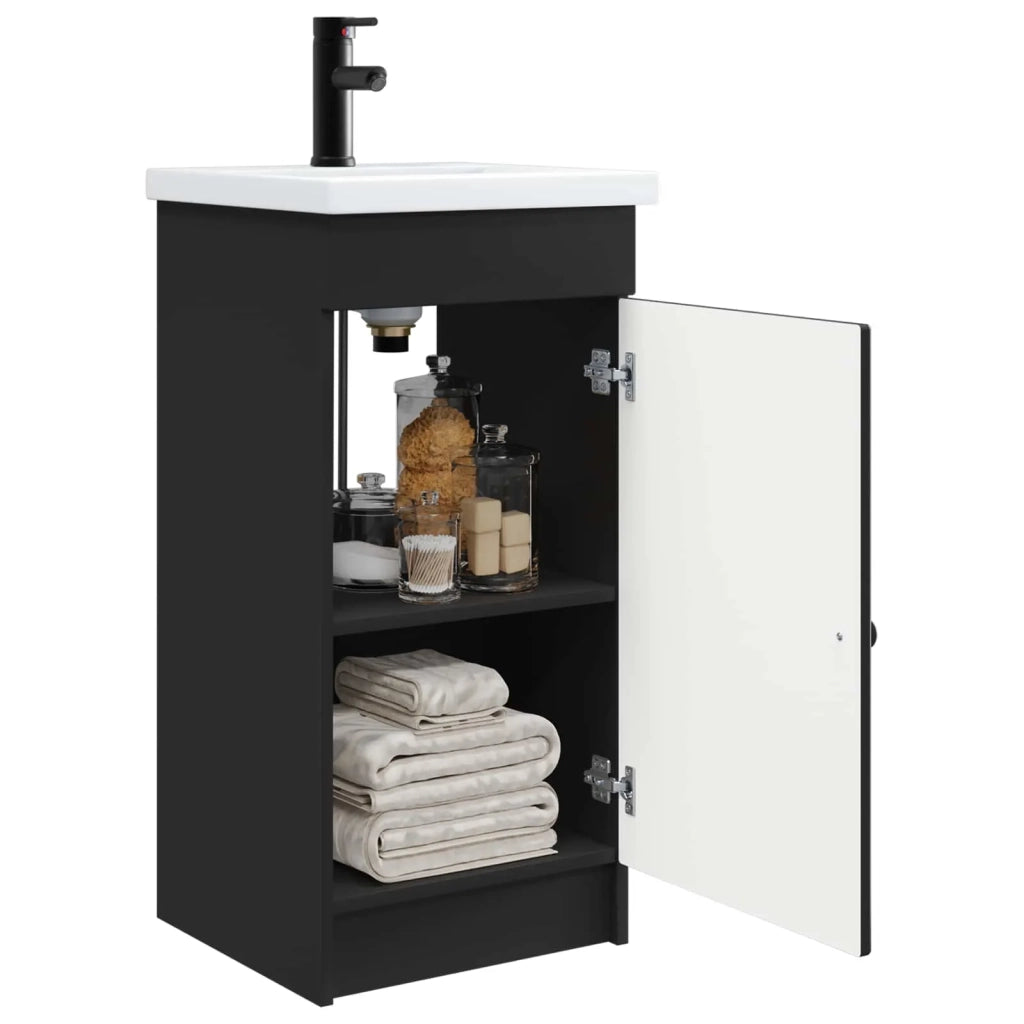 Mobile da bagno con lavabo Nero 42 x 40 x 84,5 cm