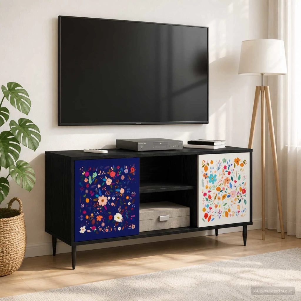 Mobile TV MAINZ 102 x 33 x 51 cm Rovere Nero 8007064