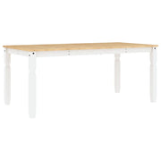 Tavolo da Pranzo | Tavolo da cucina Corona 180x90x75 cm in Legno Massello di Pino