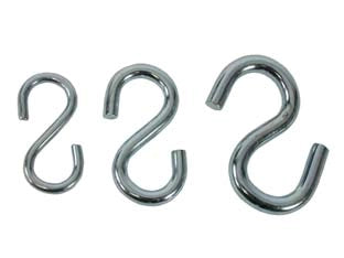 GANCI AD S PER CATENE IN ACCIAIO ZINCATO- - n°23  EE ¸ mm.6x53 - 100 pezzi