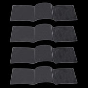 Supporto per carte da Mahjong grande formato - 4 pezzi - PVC trasparente - coprisupporto - impermeabile - resistente al consumo - supporto per carte