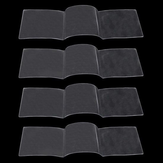 Supporto per carte da Mahjong grande formato - 4 pezzi - PVC trasparente - coprisupporto - impermeabile - resistente al consumo - supporto per carte