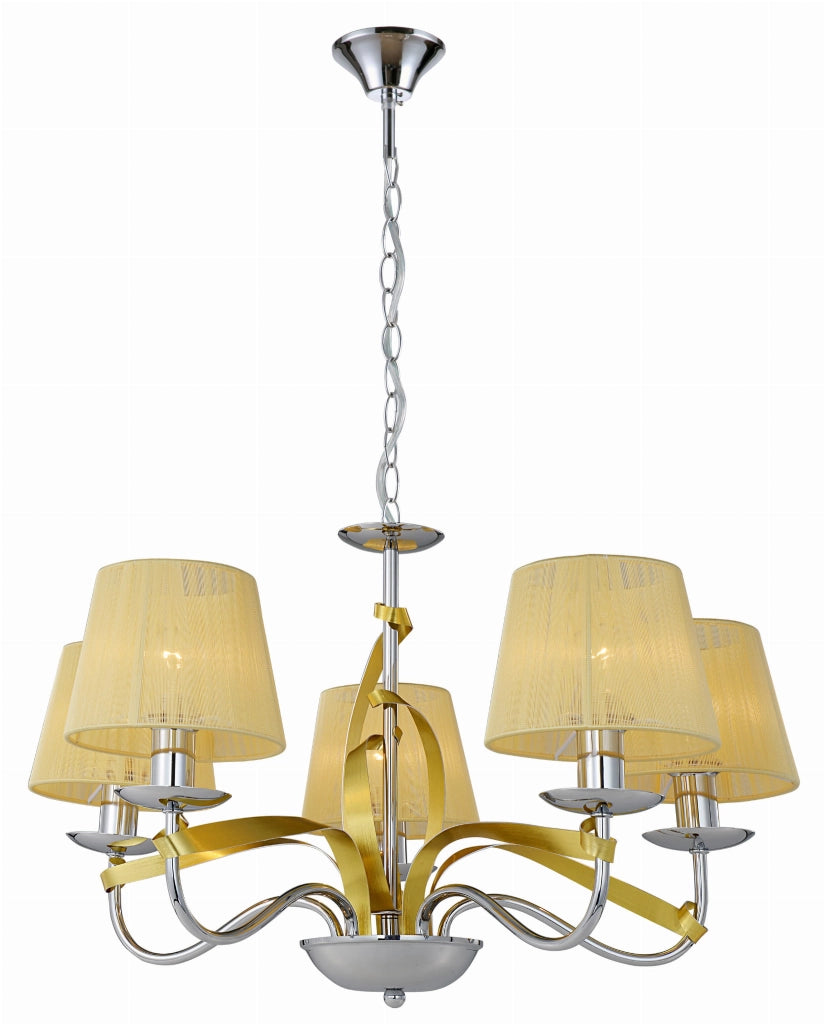 Lampadario Candellux Diva 35-55064 cromo 5xE14 catena