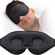 Occhiali da sonno per uomo e donna - Occhiali da notte - Comodo dormire - Progettazione 3D - Ultraleggero - Nero