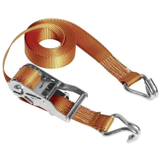Master Lock 3211EURDAT Cinghia di Fissaggio con Ganci J 4.5 m x 35 mm Capacita' 600 Kg colore Arancio