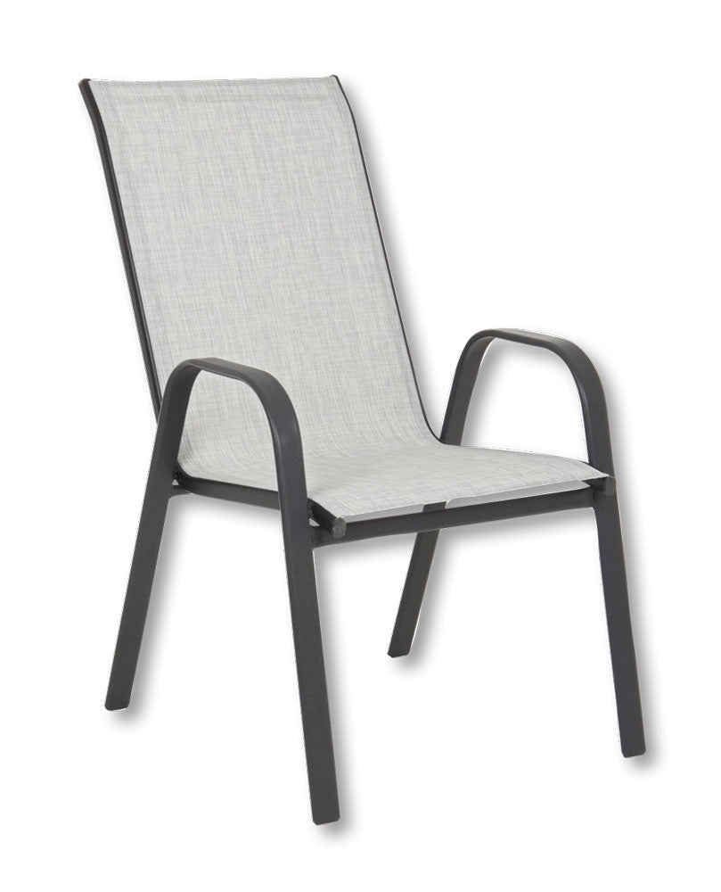 Sedia con braccioli Martinez grigio chiaro
