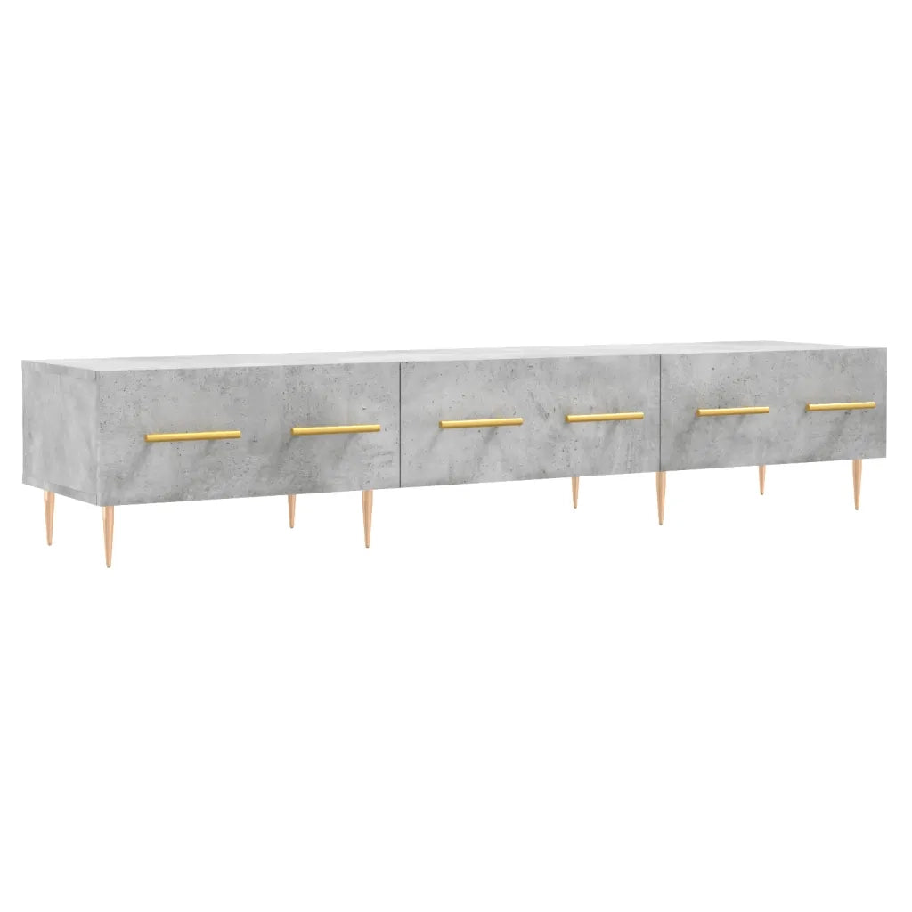 Mobile Porta TV Grigio Cemento 150x36x30 cm Legno Multistrato 829144
