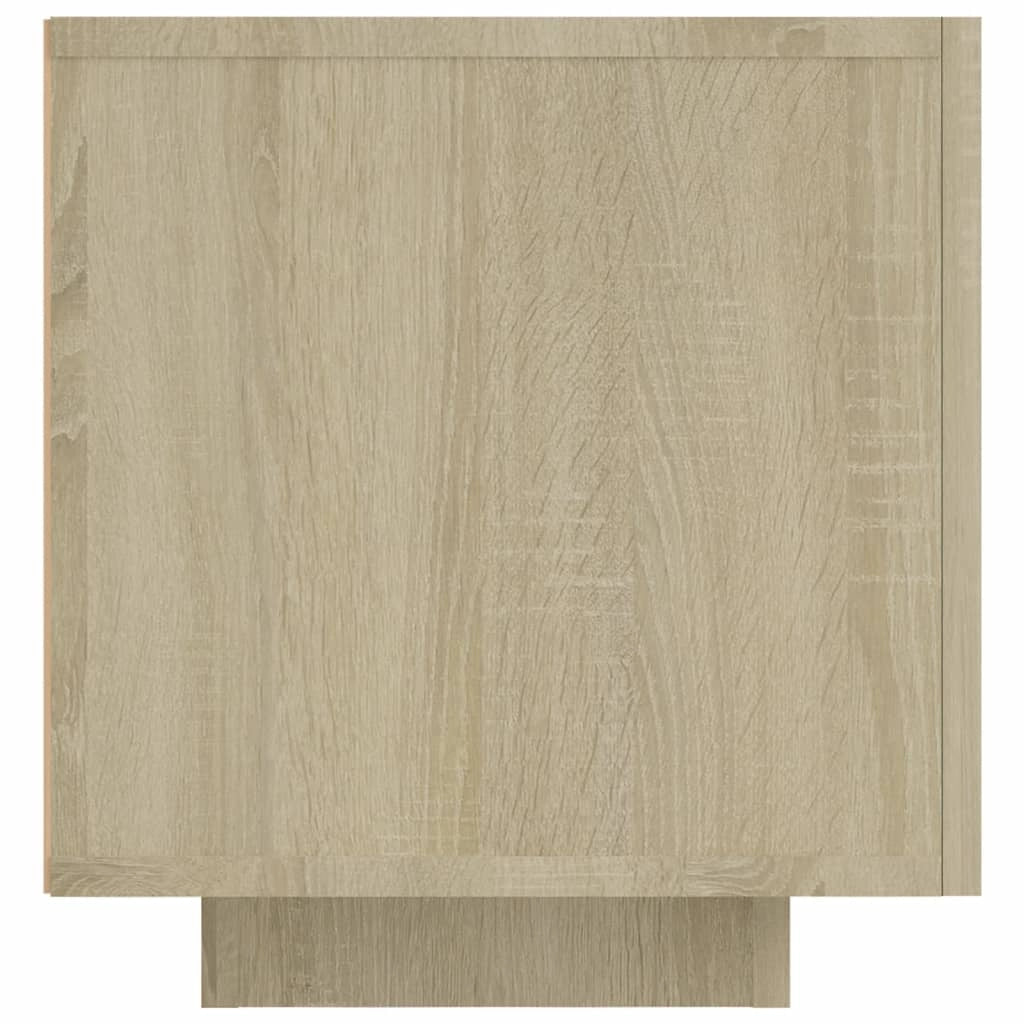 Mobile TV multimediale scaffale TV credenza mobile TV sala da pranzo soggiorno camera da letto con luci LED rovere Sonoma 160 x 35 x 40 cm marrone 02_0026763