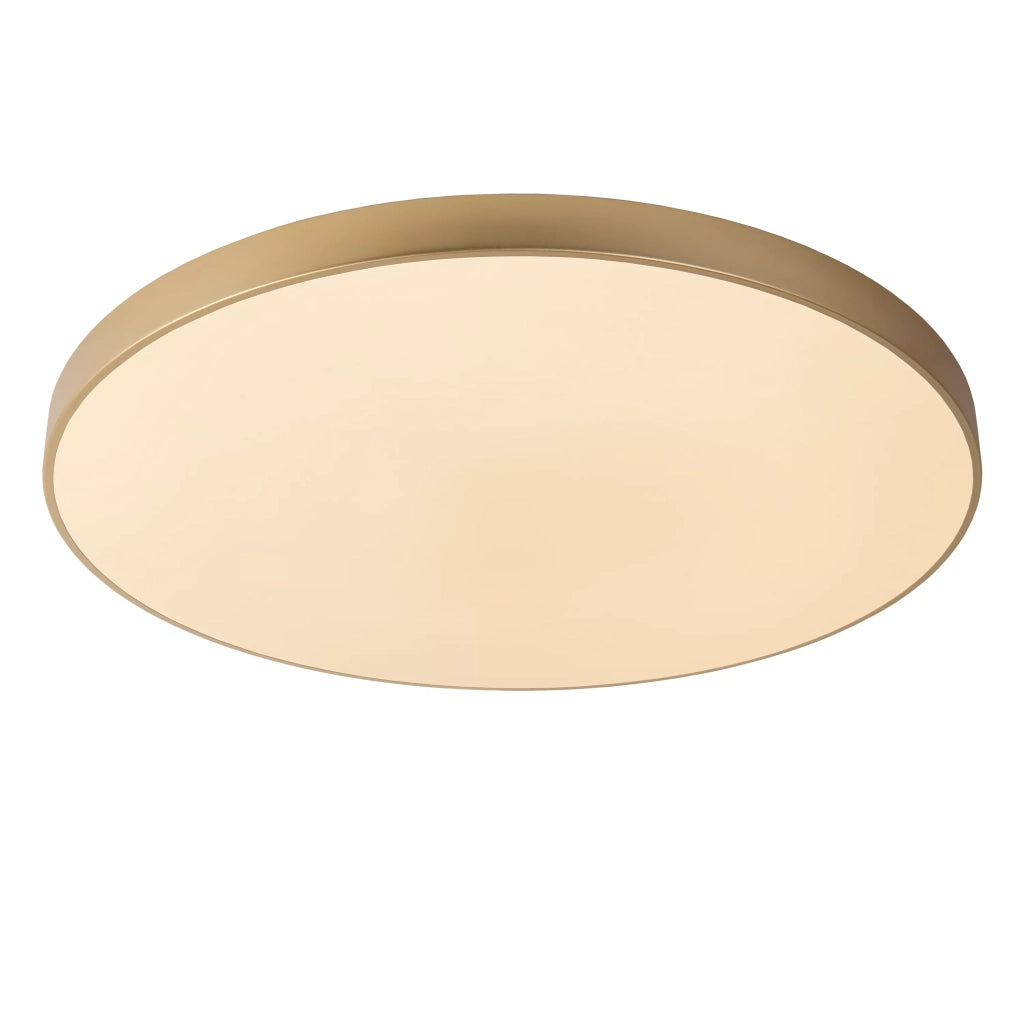 Plafoniera LED Lucide UNAR Ø80cm 80W oro tonda calda 2700K
