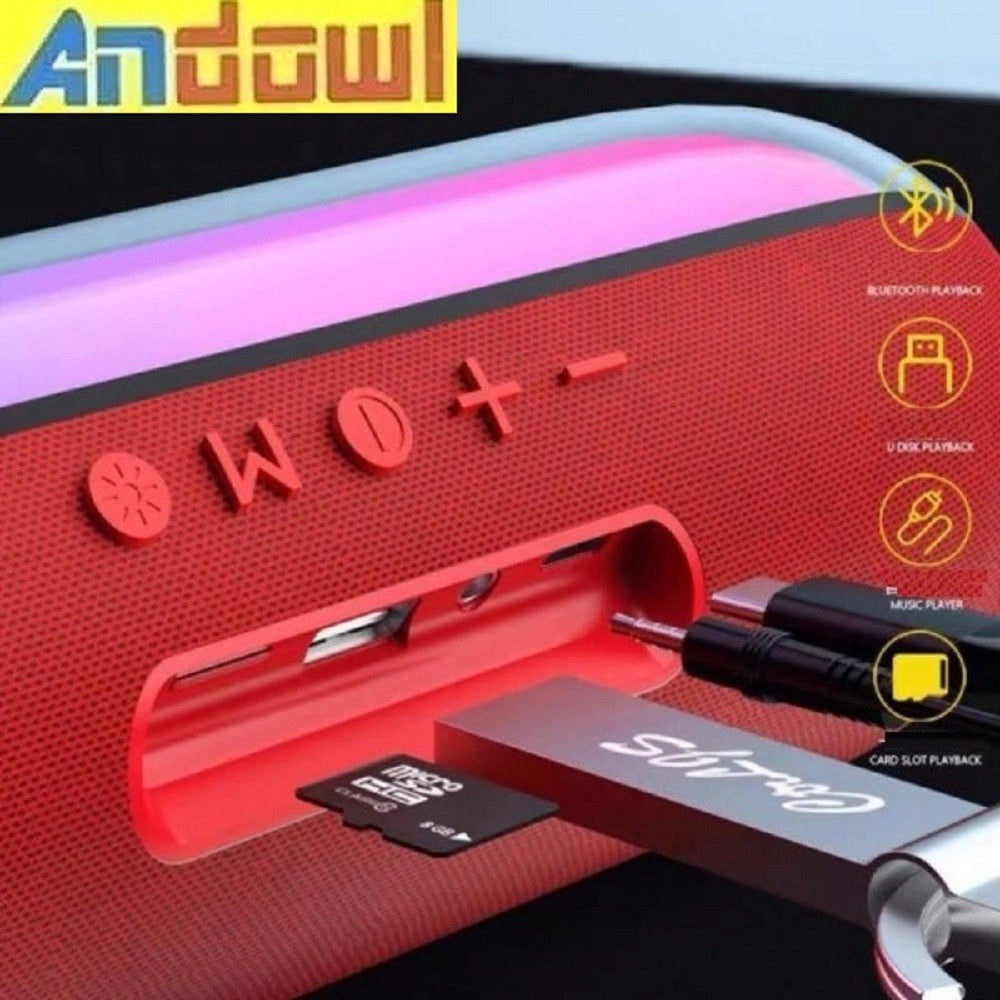 Trade Shop - Altoparlante Bluetooth Ios/android Portatile Ricaricabile Q-yx535 Tecnologia Rgb -