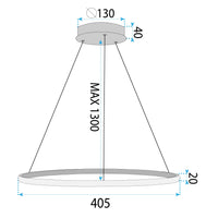 Lampada A Sospensione Lhj004-cp 40 Cm Brush Gold