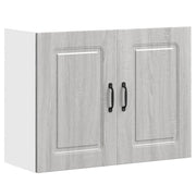 Pensile da cucina Kalmar 80 x 31 x 60 cm ampio spazio contenitivo stile contemporaneo legno composito grigio 02_0049998