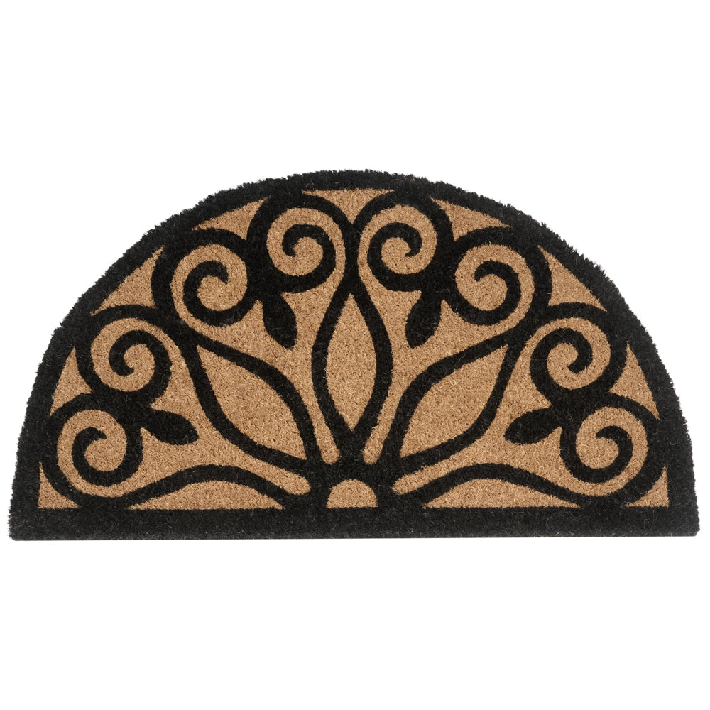 Zerbino in fibra di cocco naturale con retro in PVC antiscivolo 45 x 75 cm Decorazione moderna per interni ed esterni