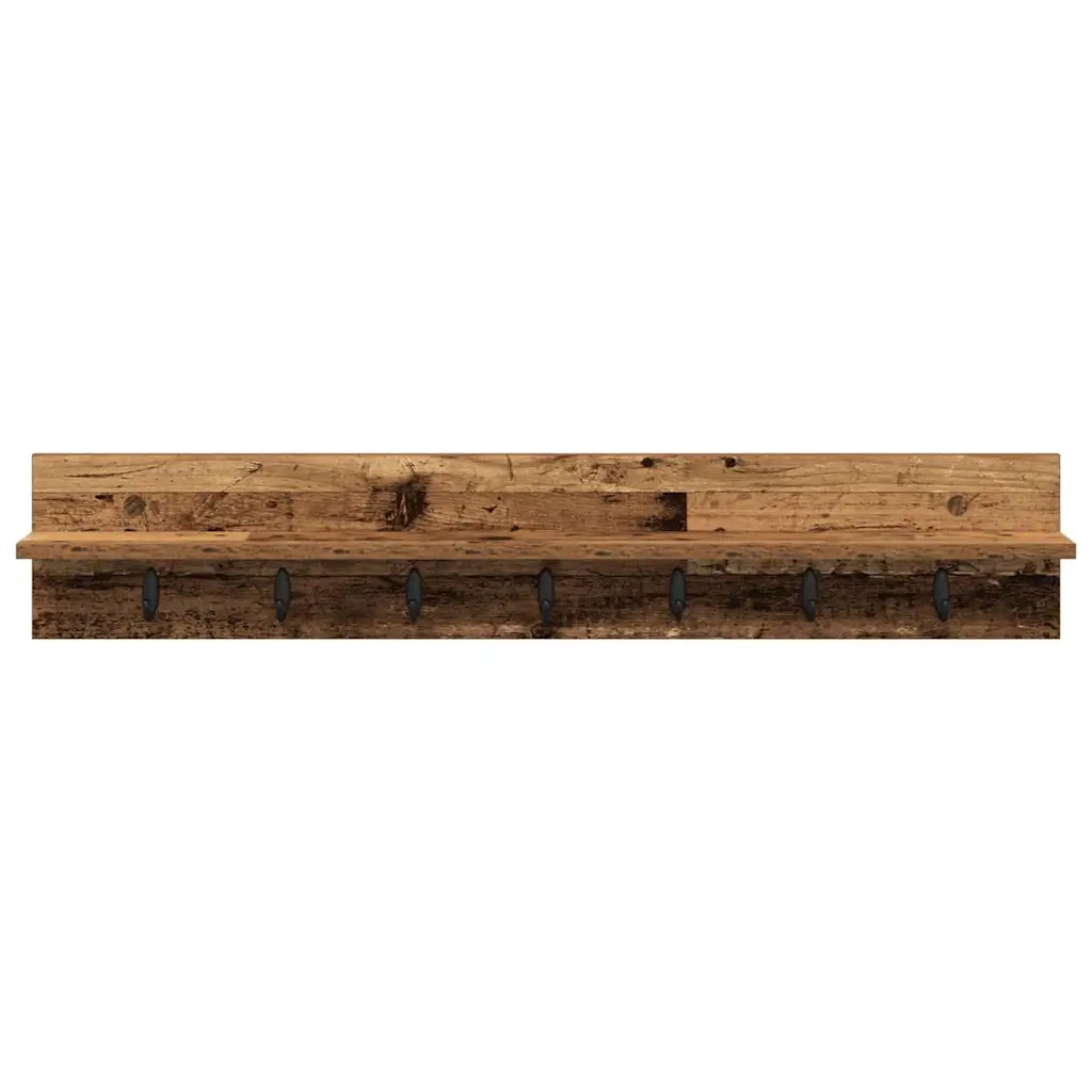 Appendiabiti a muro Legno vecchio 100 x 10,5 x 18 cm CFW8956197