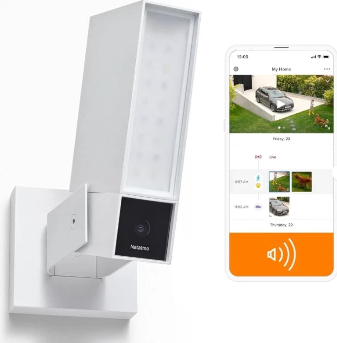 Netatmo Presence PRO videocamera esterna intelligente con sirena Bianca