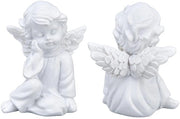 Angeli da Giardino - Standbeeld di Angeli - Decorazione Moderna - Piccoli Angeli - Decorazione Religiosa - Adatto per Interno