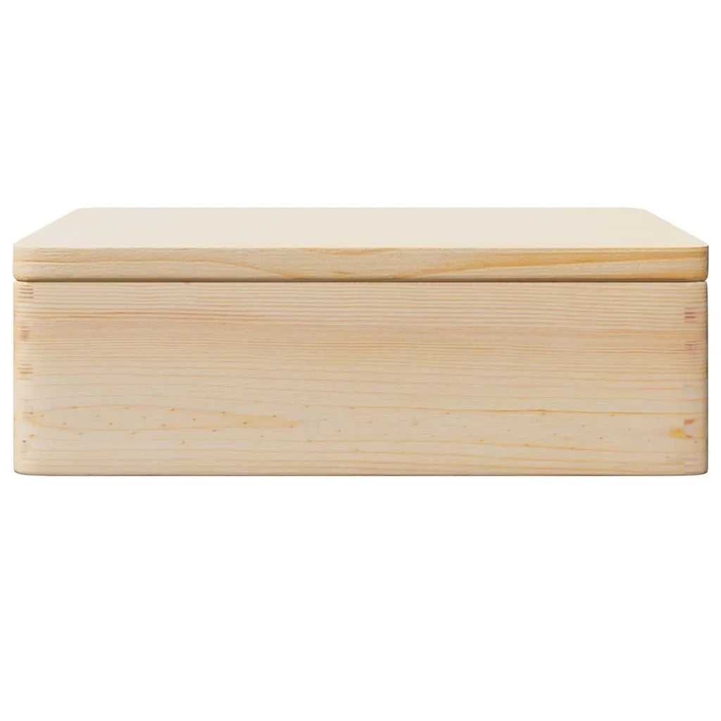 Scatola in Legno con Coperchio 40x30x13 cm Legno Massello Pino 4017389