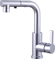 Mangiatutto rotativo 360°, espandibile con 2 tipi di resistenza, miscelatore a L, facile installazione, miscelatore a un giro per bagno, vasca, piccola cucina, cromato