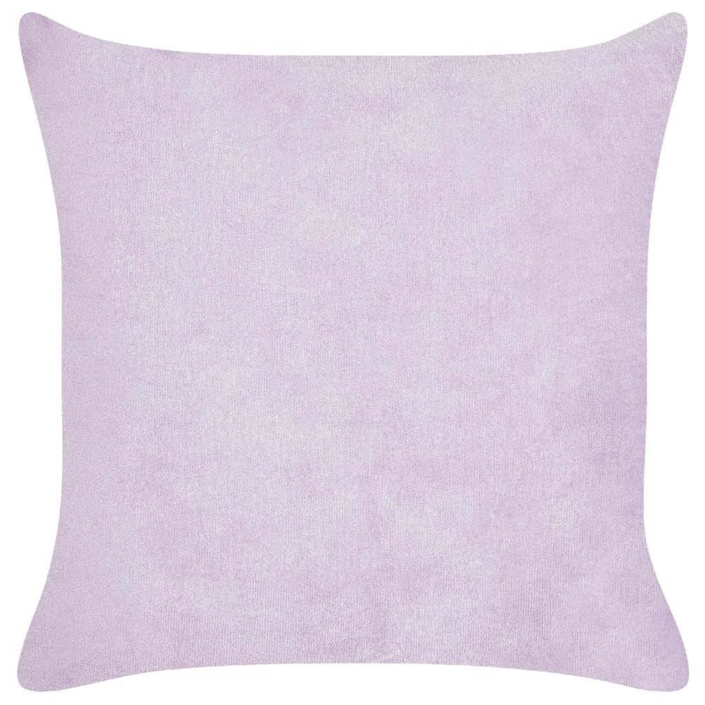 Set di 2 cuscini decorativi in velluto a coste viola 43 x 43 cm con motivo a righe Design moderno Cuscini decorativi