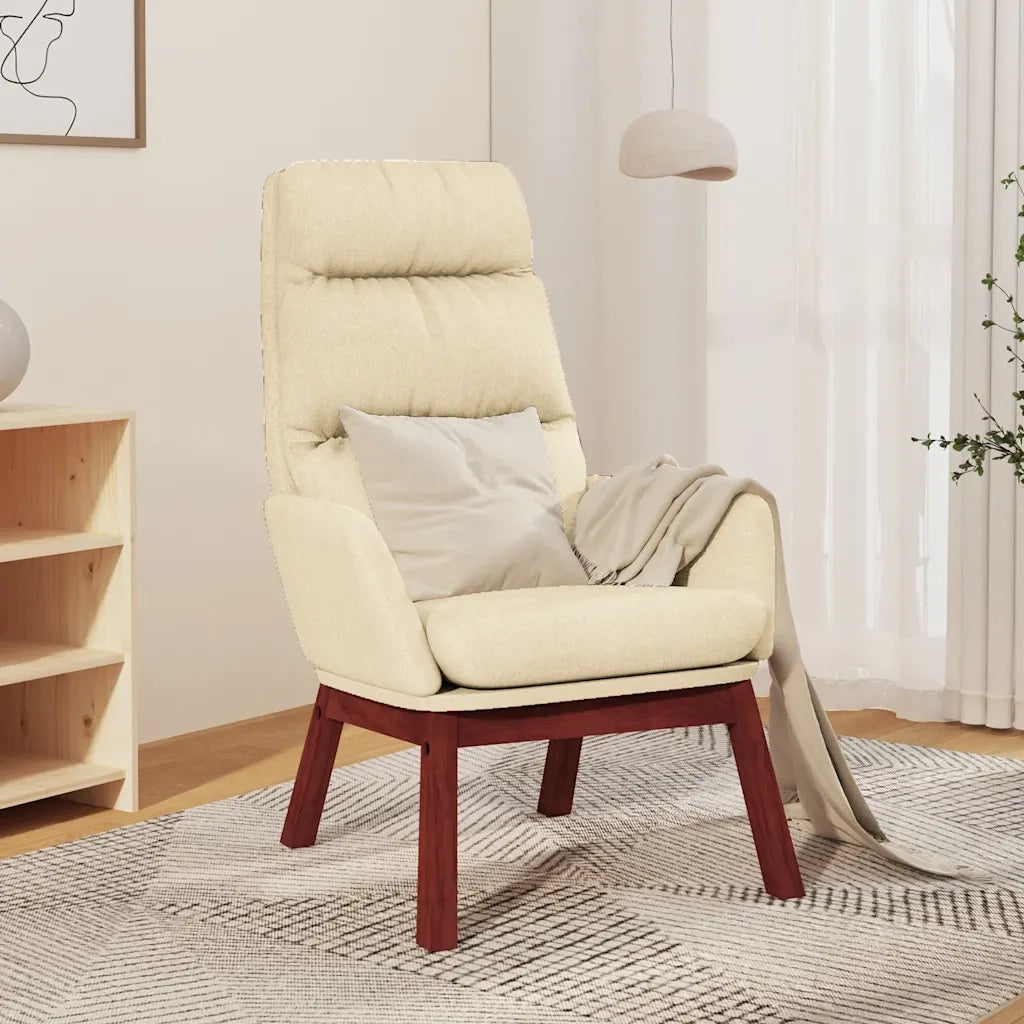 Sedia Relax Crema in Tessuto 341161