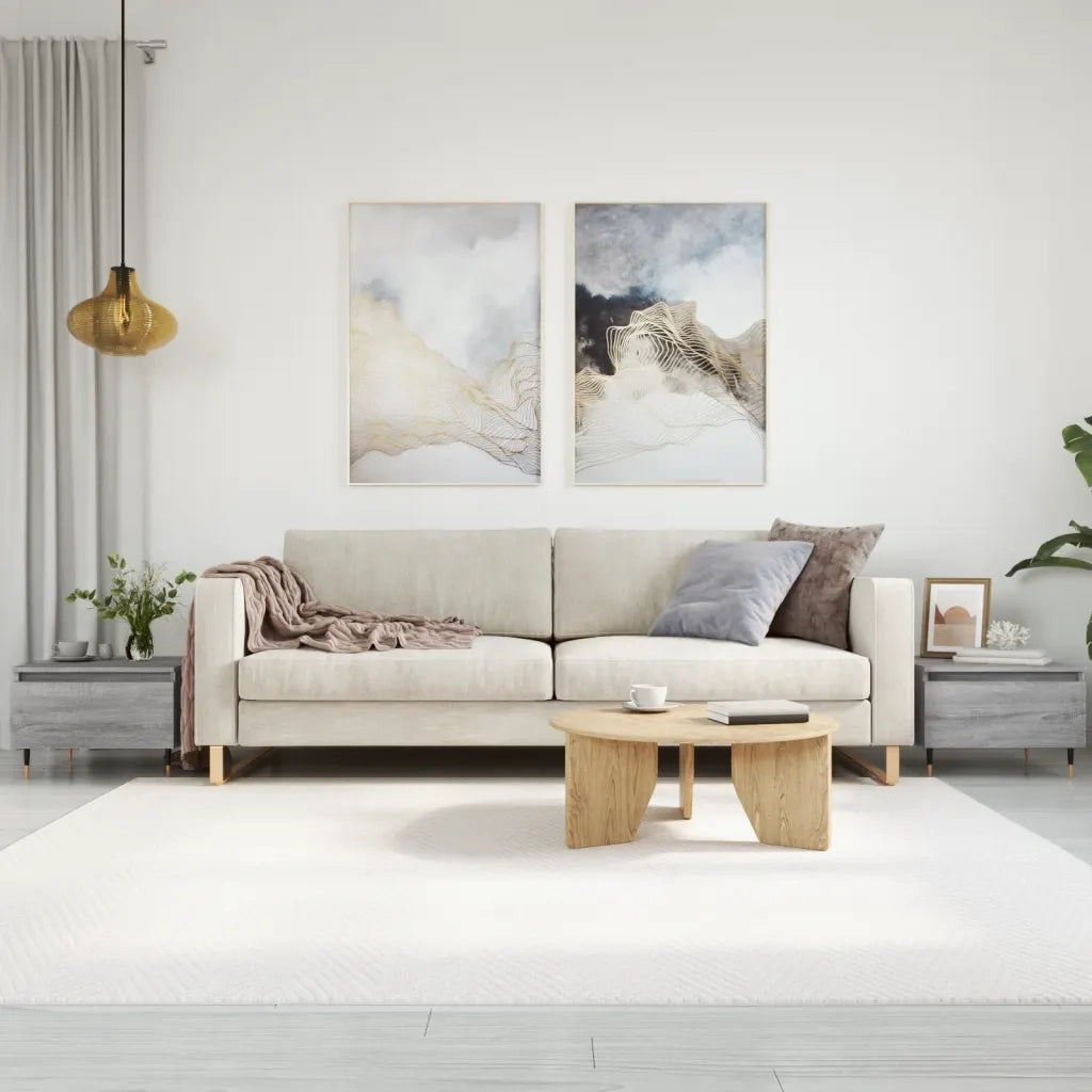 Tavolini Salotto 2pz Grigio Sonoma 50x46x35cm Legno Multistrato 830857
