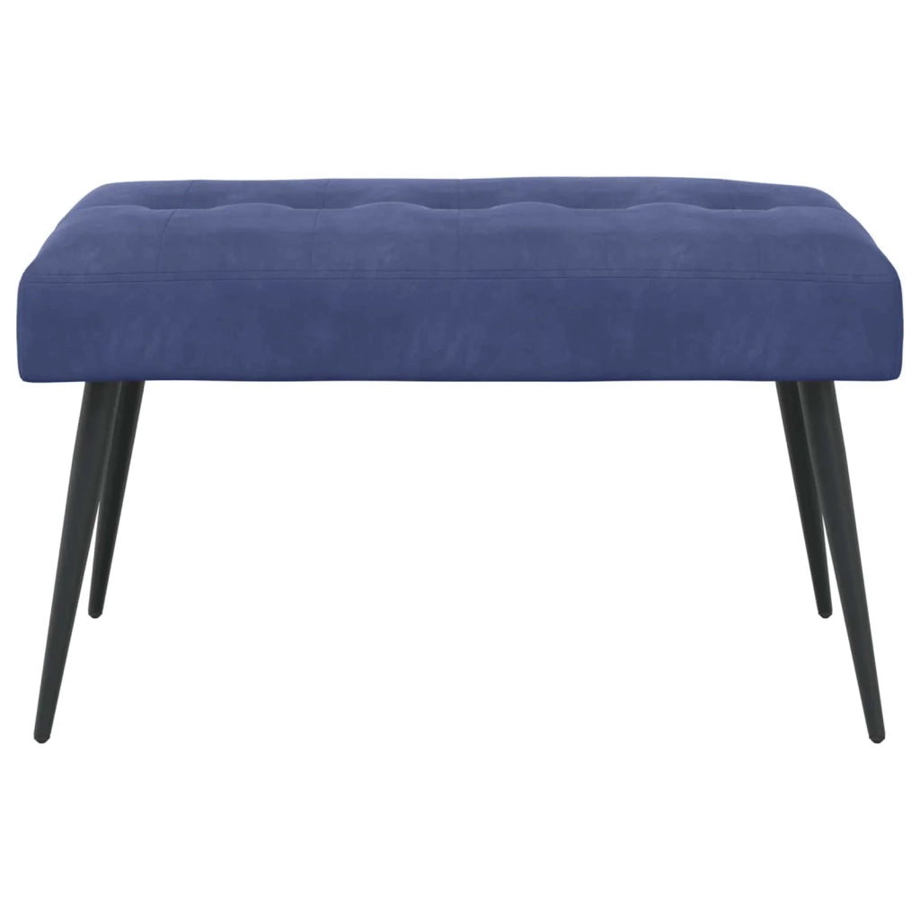 Panchina con bottoni imbottiti Blu Polizia 80 x 40 x 46 cm 42038527