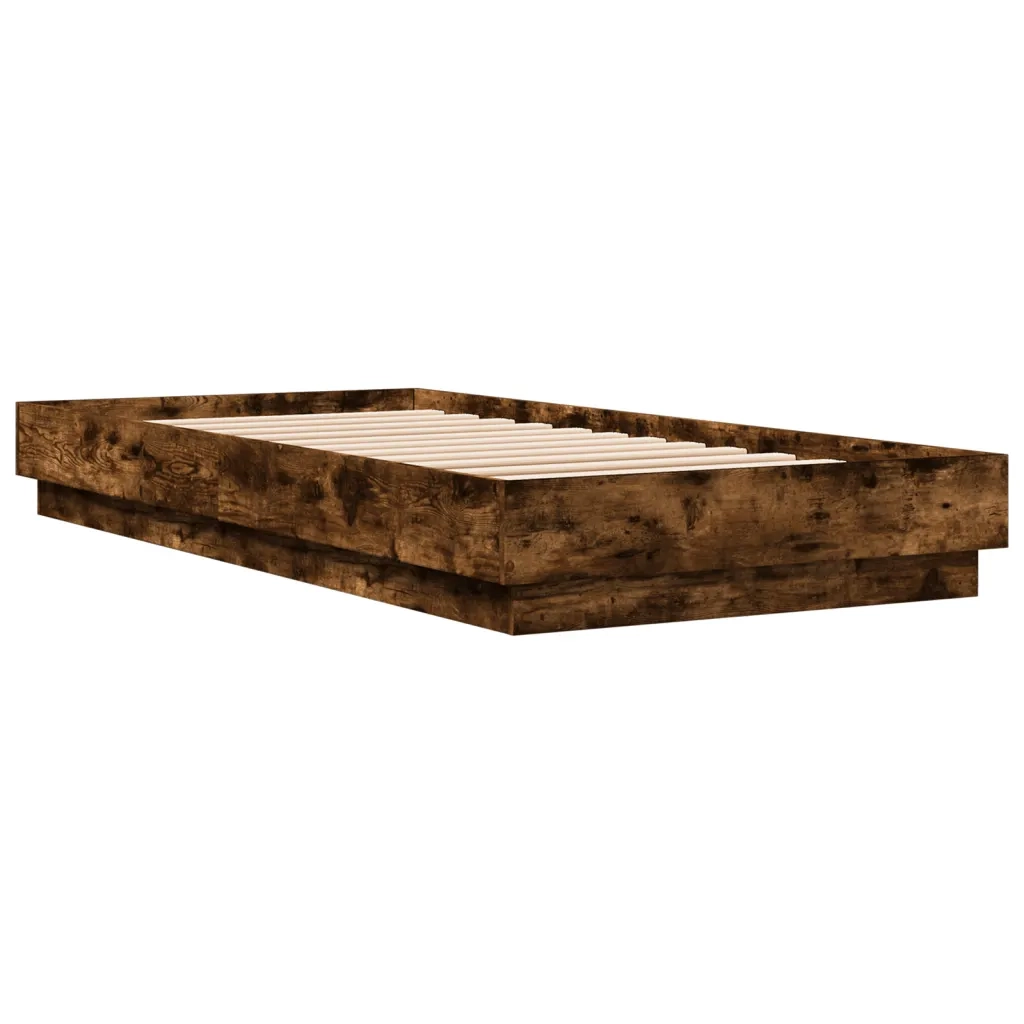 Giroletto senza Materasso Rovere Fumo 90x200 cm in Truciolato 839606