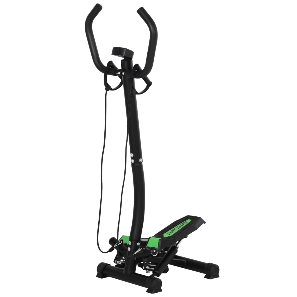 Stepper Fitness con Manubri e Schermo LCD ¨C zephmum ¨C 40x40x118 cm Nero