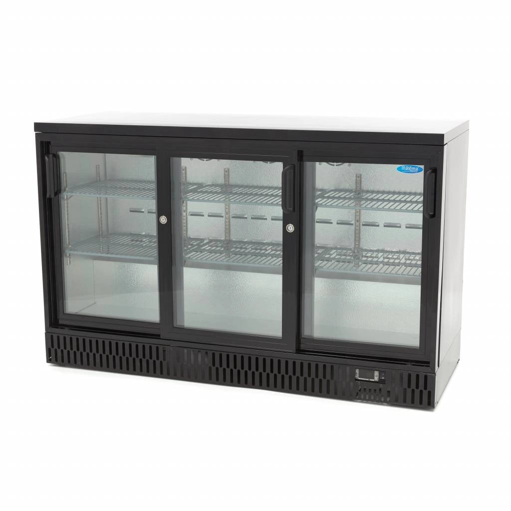 Frigo per Bevande - 3 Porte Scorrevoli - 6 Ripiani Regolabili