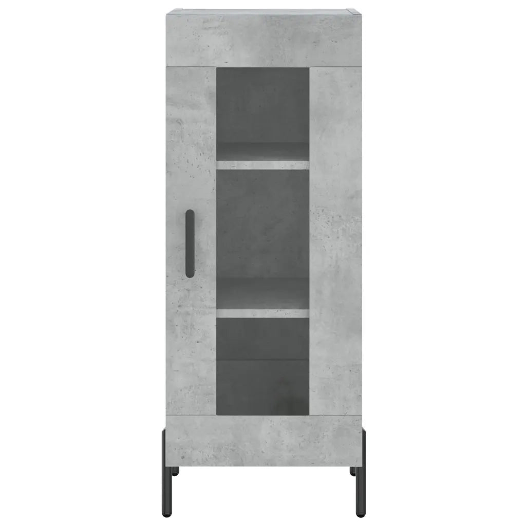 Credenza Grigio Cemento 34,5x34x180 cm in Legno Multistrato 3200397