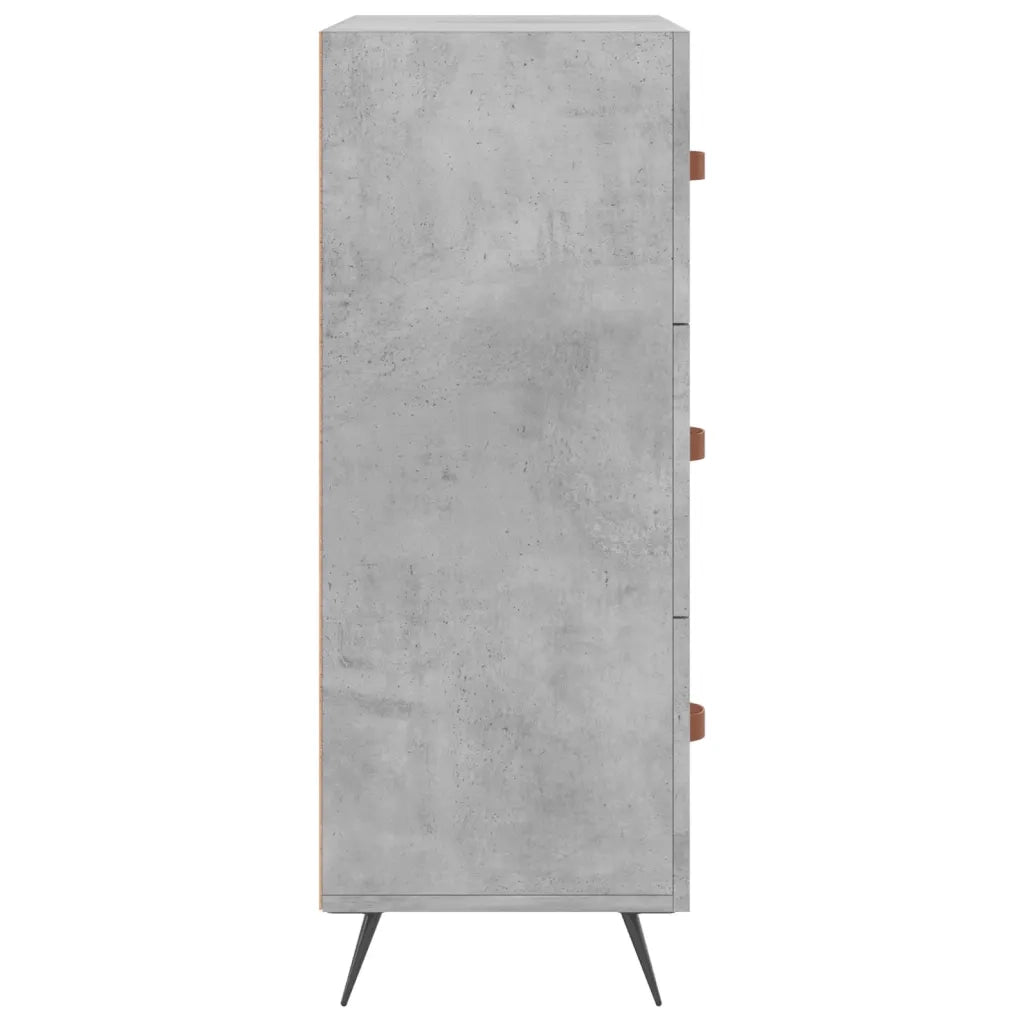 Credenza-Buffet-Armadio da cucina Grigio Cemento 69,5x34x90 cm in Legno Multistrato 929890