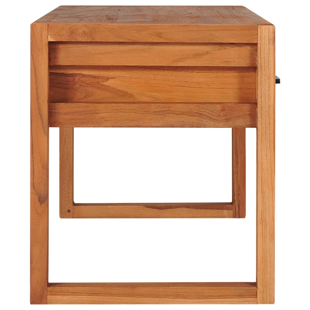 Mobile TV multimediale scaffale TV credenza mobile TV sala da pranzo soggiorno camera da letto 100 x 40 x 45 cm legno di teak marrone 02_0025531