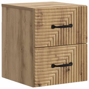 Mobiletto da notte a muro Rovere Artigianale 34,5 x 33 x 40 cm 898653