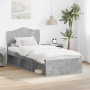 Struttura del letto Calcestruzzo 90 x 200 cm Pino massello 3412946