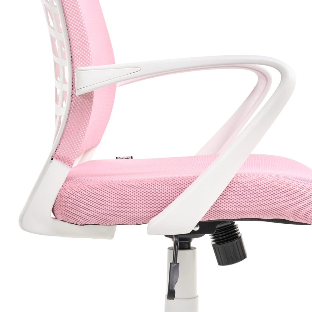 Sedia da ufficio rosa blu poliestere Mesh girevole scrivania computer altezza regolabile