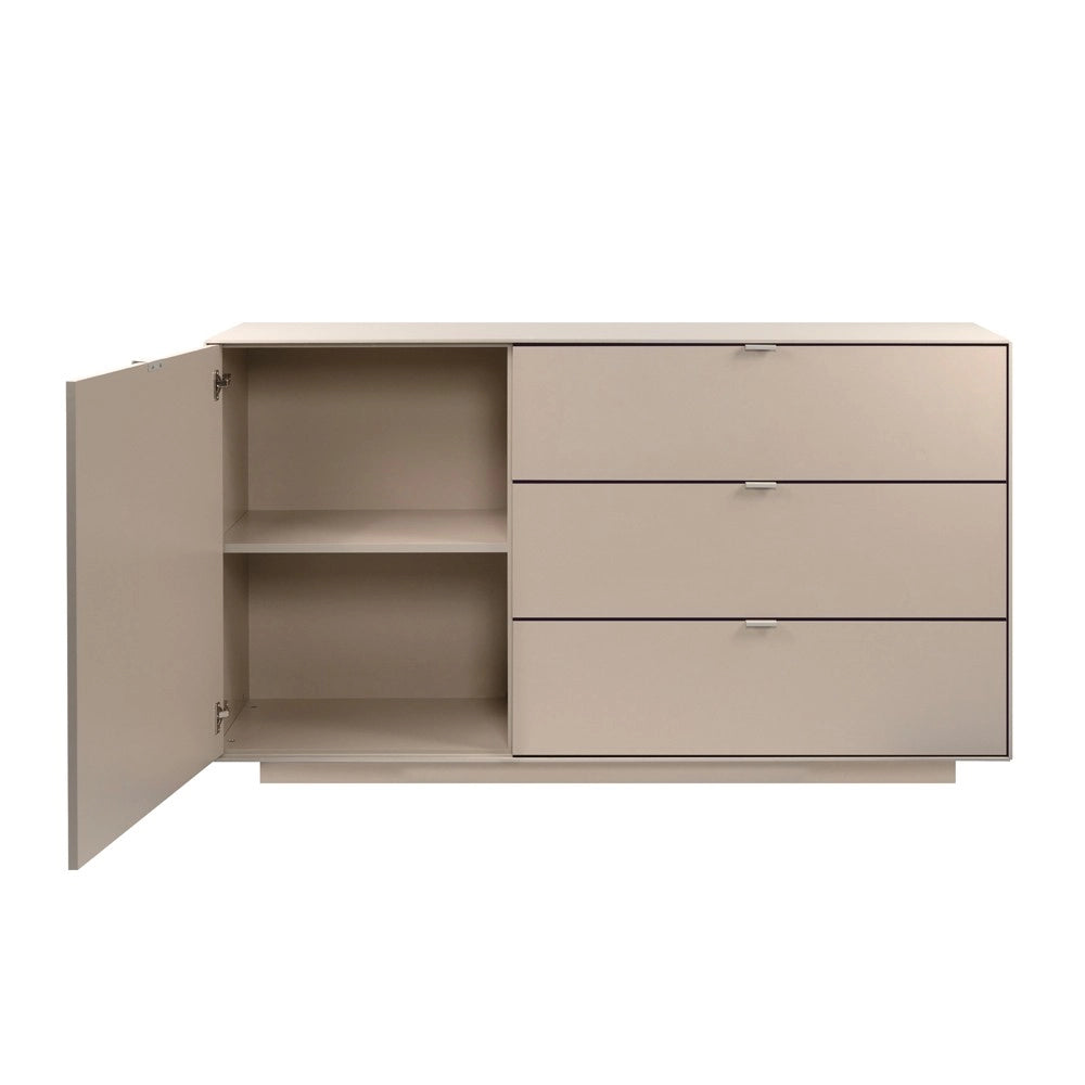Madia Sivas51A con anta e 3 cassetti colore cashmere 160 cm