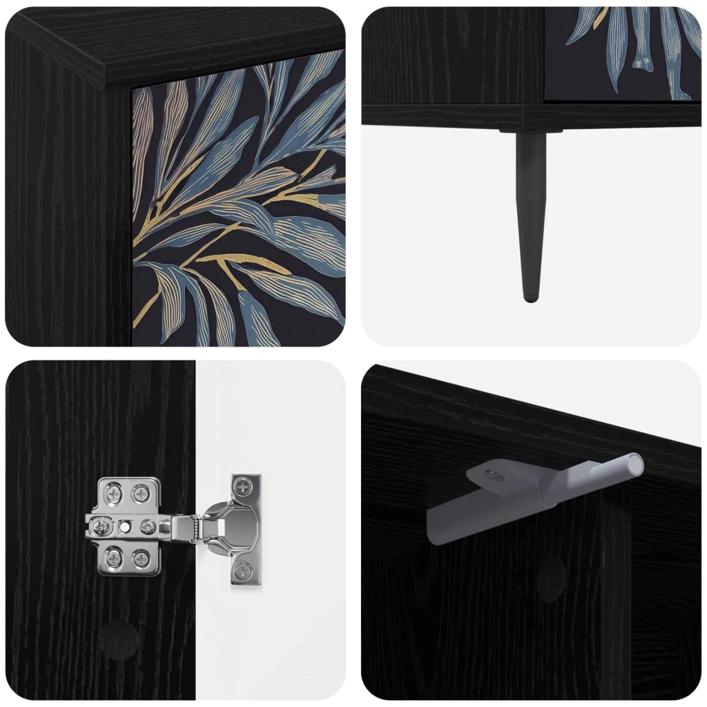Mobile TV DOKKUM 102 x 33 x 51 cm Rovere Nero 8007057