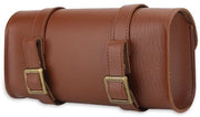 Tas per bicicletta con copertura acqua - Stile retro - Pelle sintetica - Ripiegabile - Leggero - Dimensioni 22,2 x 9,8 x 6 cm