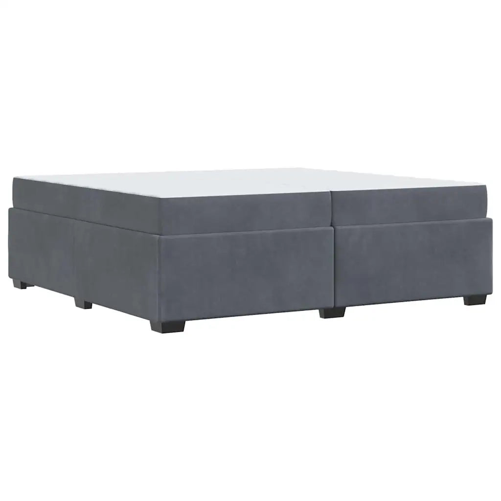 vidaXL Struttura del letto Grigio scuro 200 x 200 cm Velluto