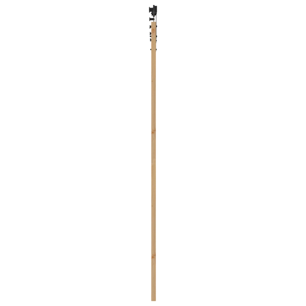 Porta Scorrevole  con Set di Ferramenta 93x232 cm Legno Massello di Pino