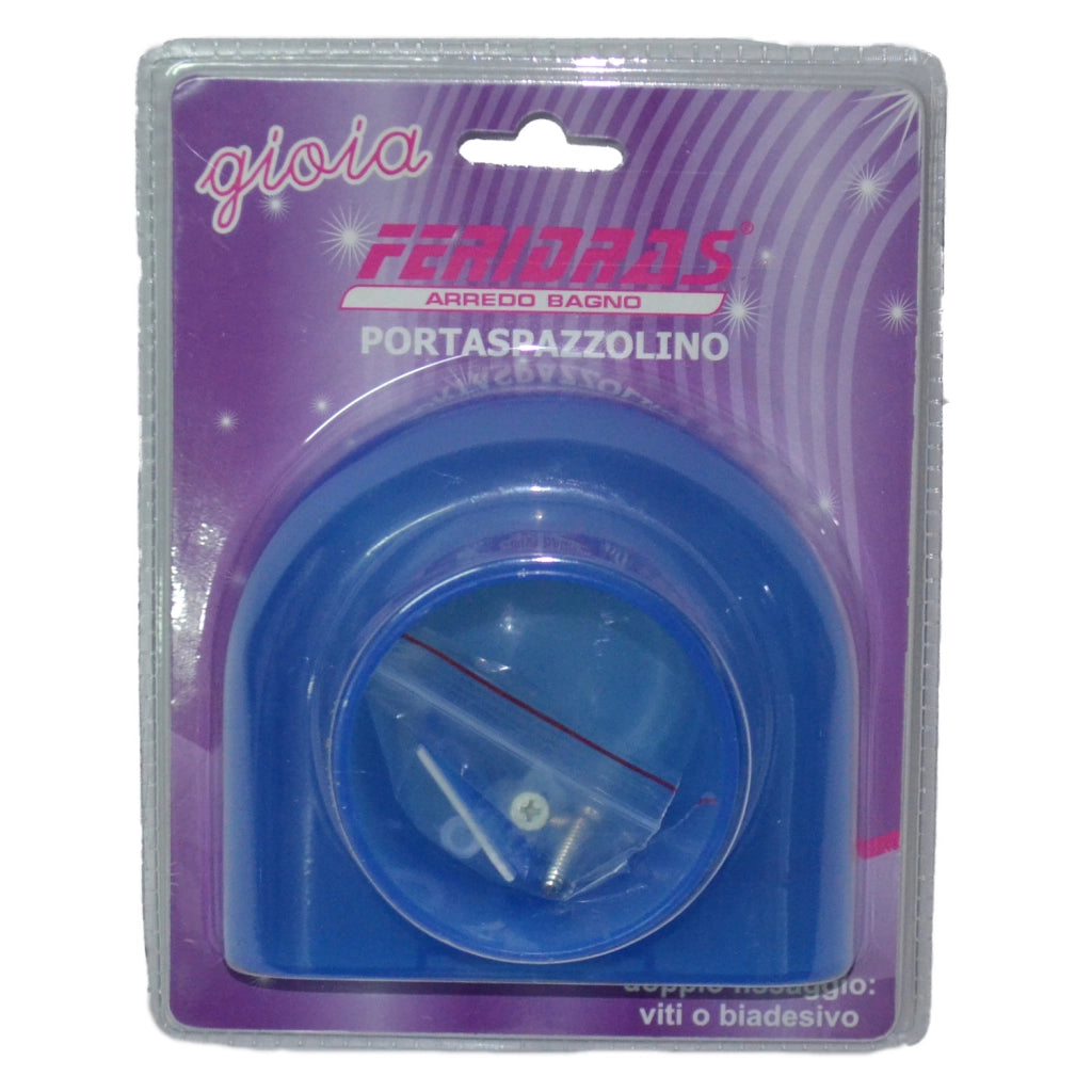 PORTASPAZZOLINO IN ABS BLU