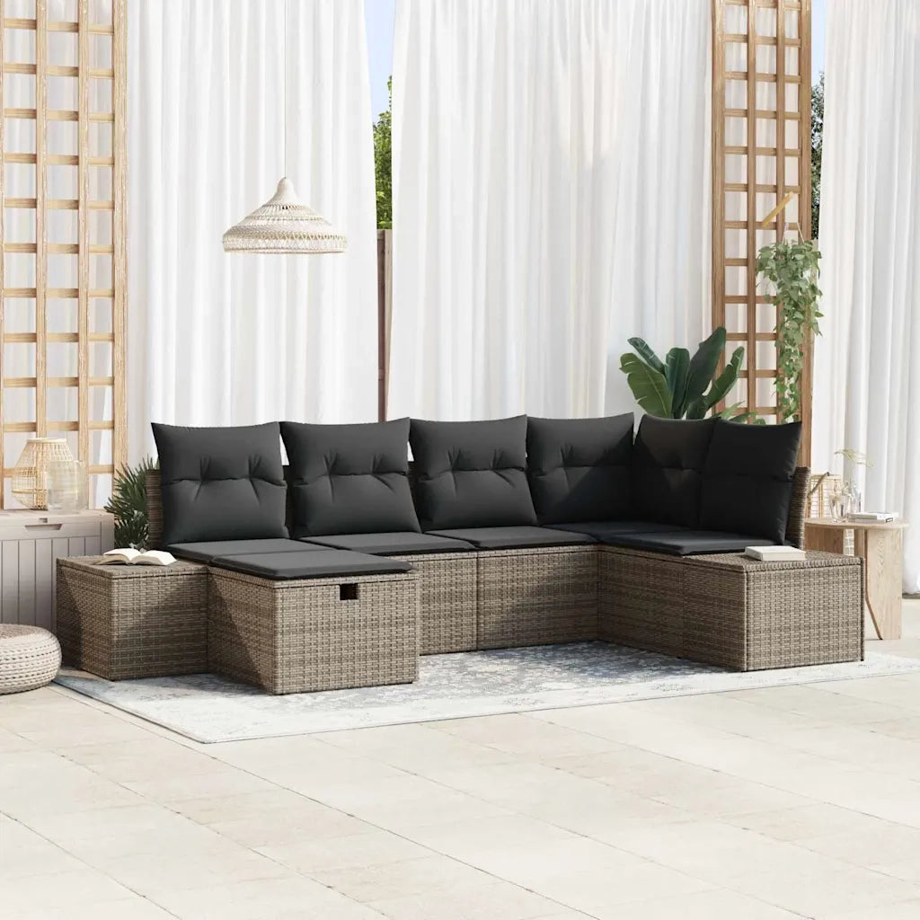 Set di divani con cuscino 7 pcs polyrattan