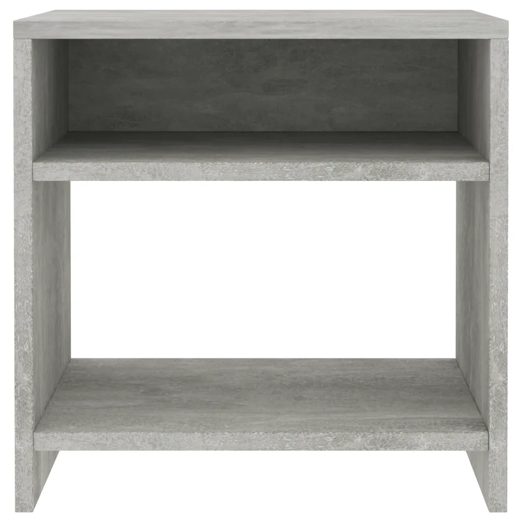 Comodini 2 pz Grigio Calcestruzzo 40x30x40 cm in Truciolato  cod mxl 30822