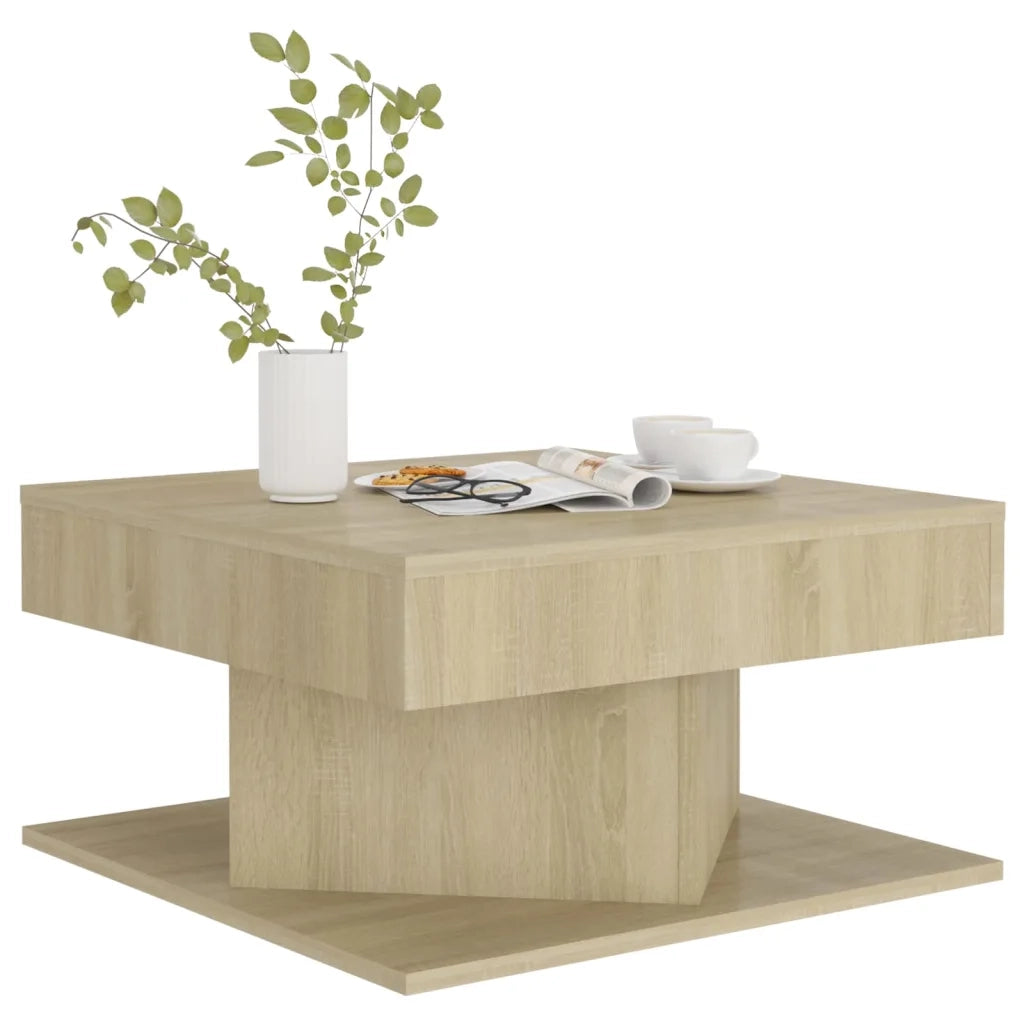 Tavolino da Salotto Rovere Sonoma 57x57x30 cm Legno Multistrato 808371