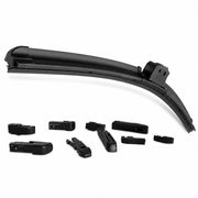 SPAZZOLE TERGICRISTALLI PIOGGIA UNIVERSALE AUTO AERO FLAT 9 ATTACCHI 22" 550 mm