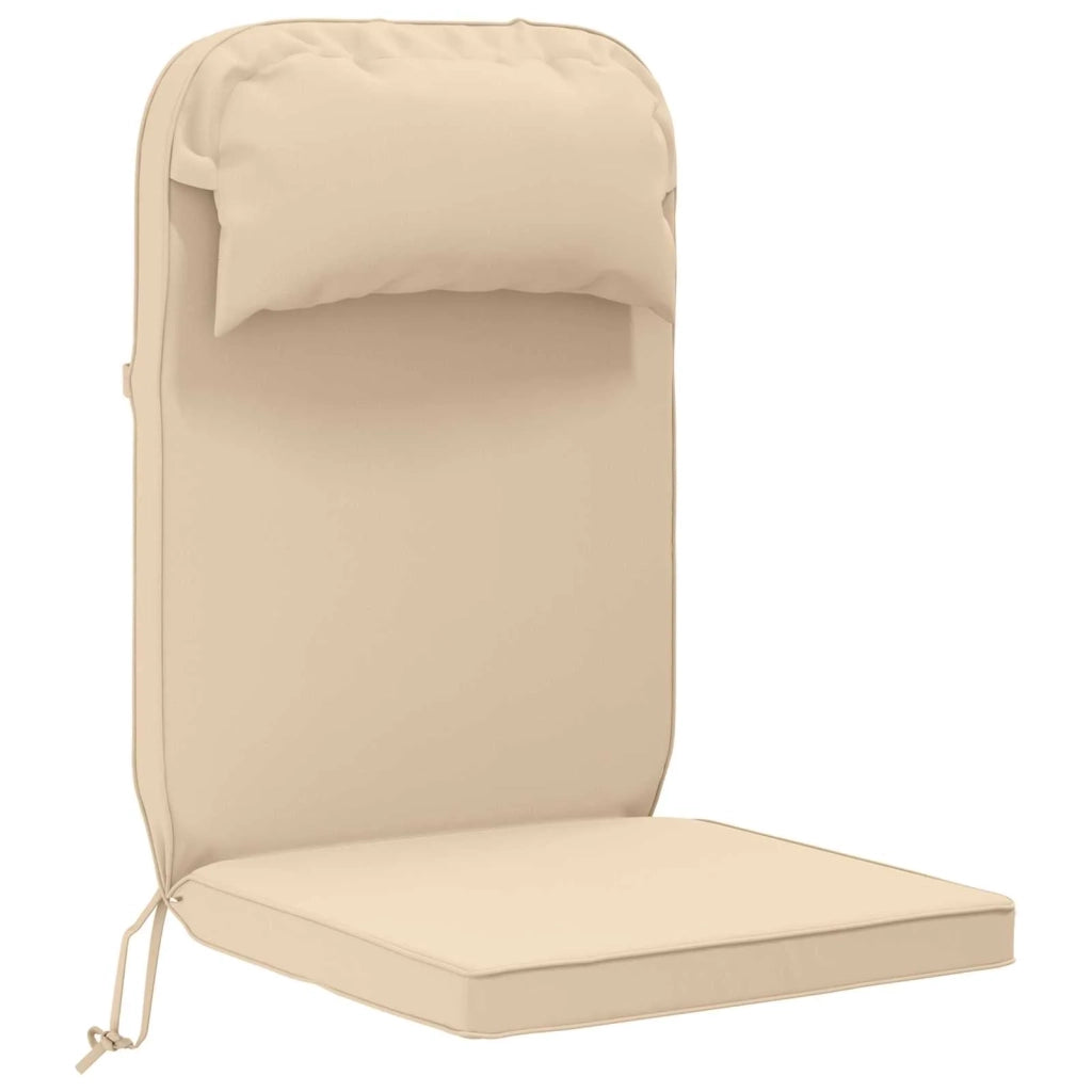 Cuscino per Lounger Sole 100% Poliestere Crema 55 x 124 x 5 cm 948163